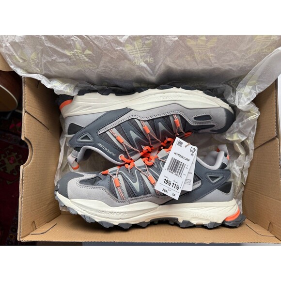 adidas Hyperturf FZ6058 Grey/Beam Orange Trail Hiking Shoes Men’s 10.5 - Picture 6 of 13